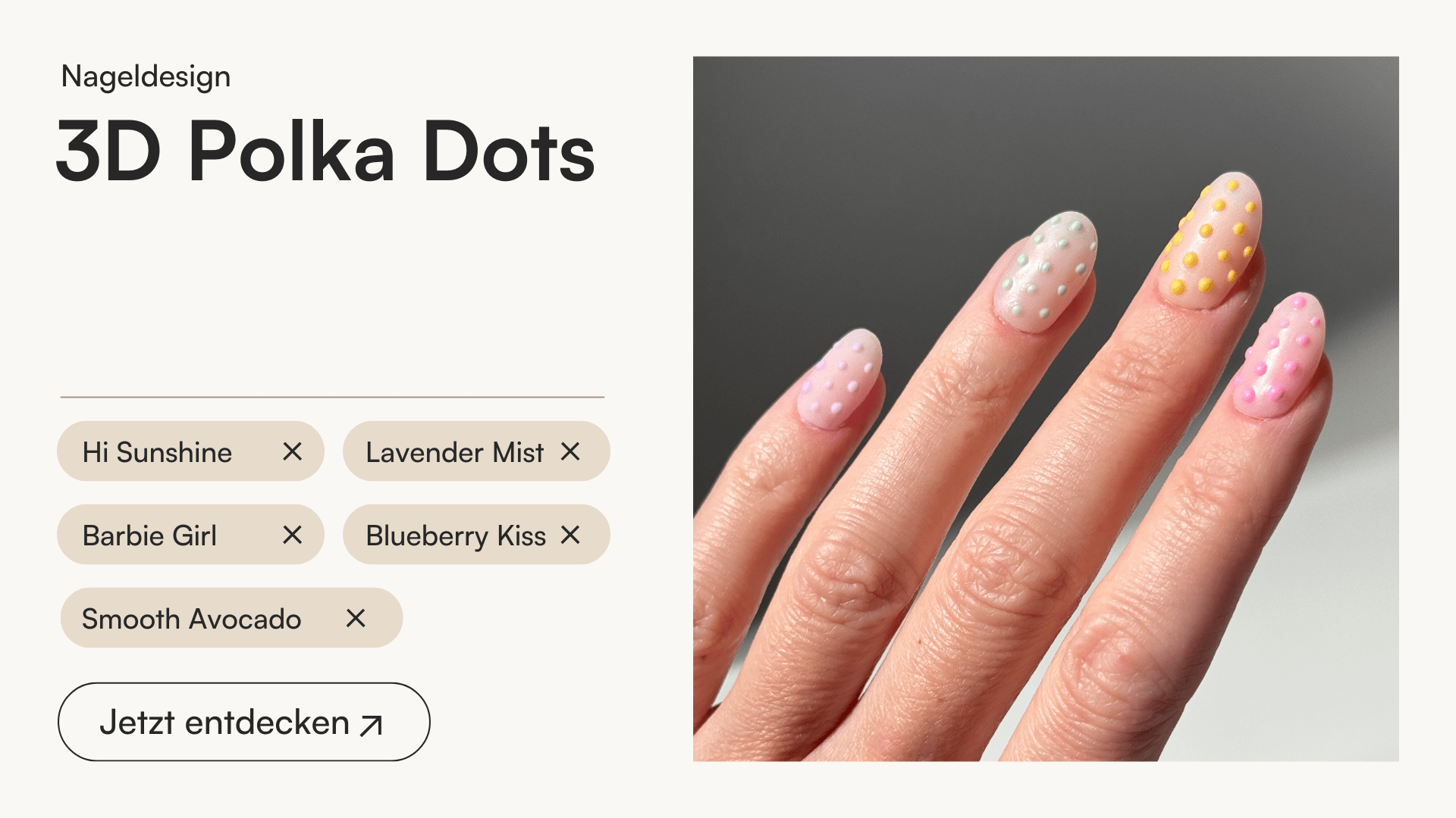 3D Polka Dots - Doonails