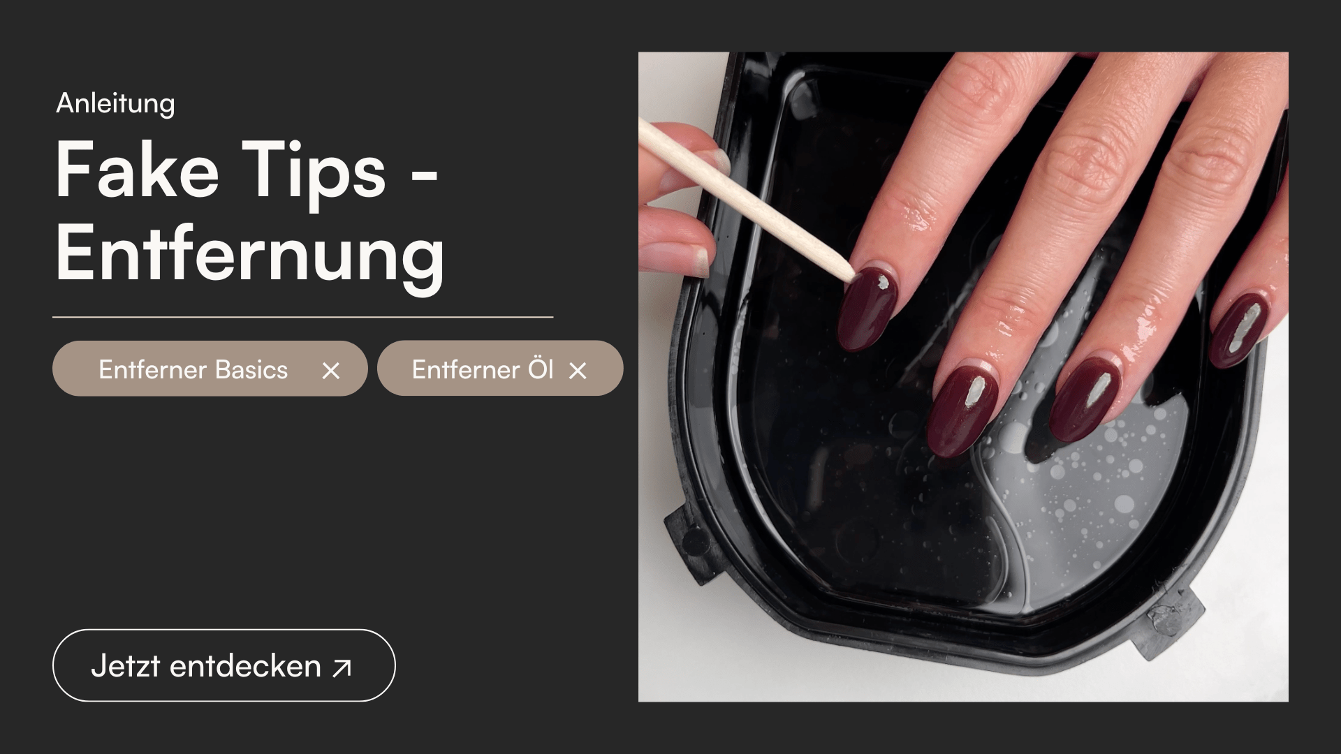 Dipping Powder Fake Tips Entfernen - Doonails