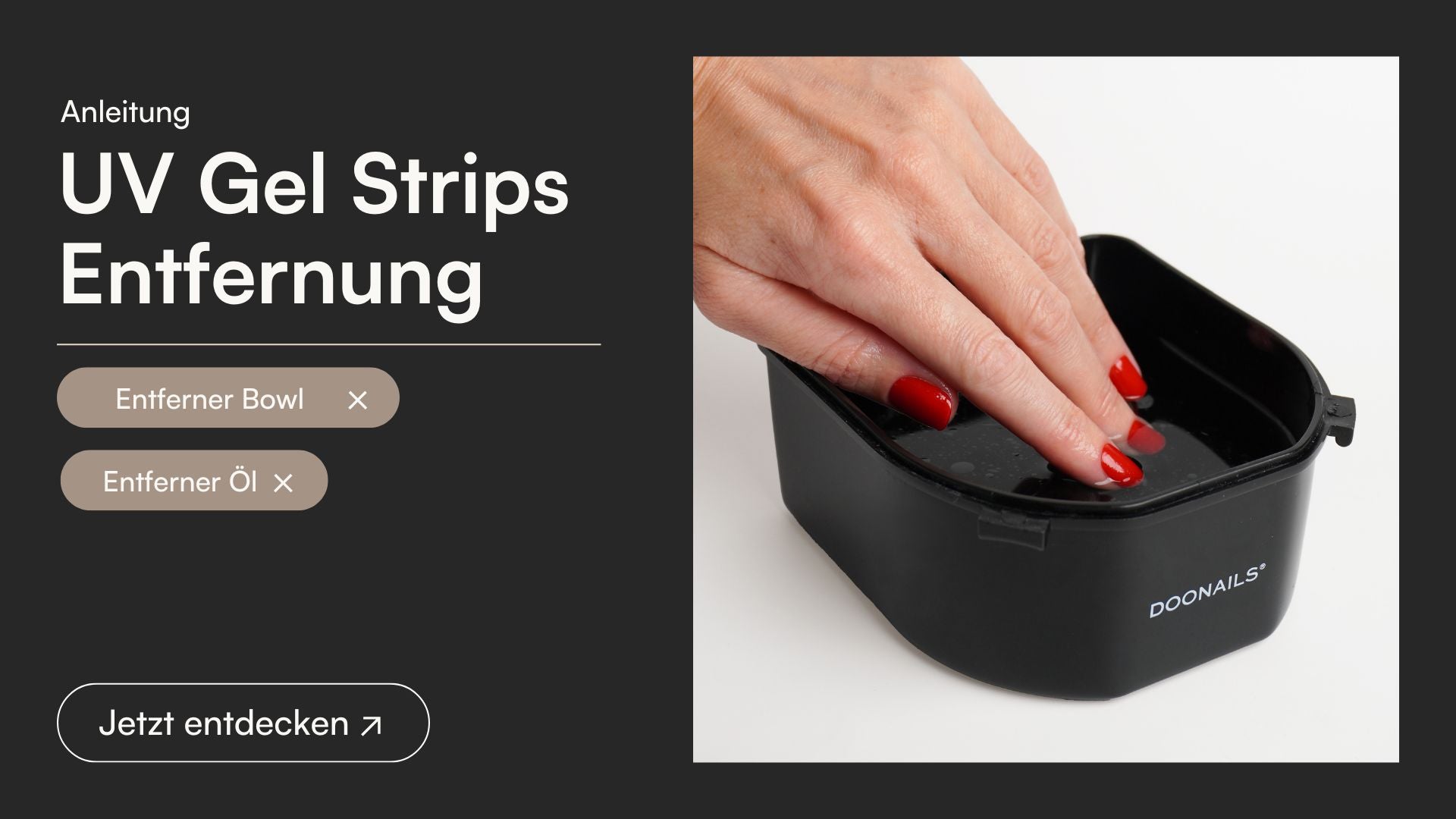 UV Gel Strips Entfernung