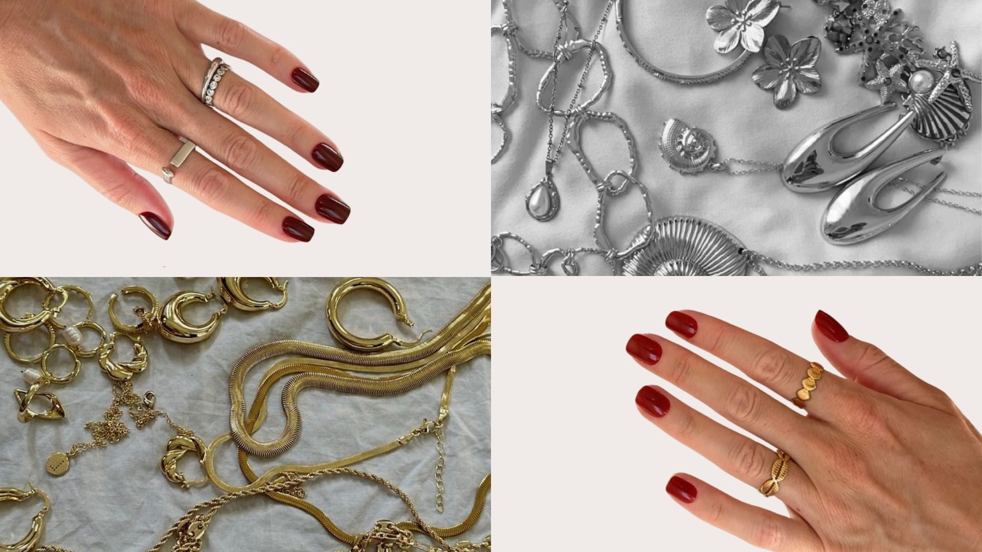 Welche Nagelfarbe passt zu Goldschmuck – und welche zu Silber?