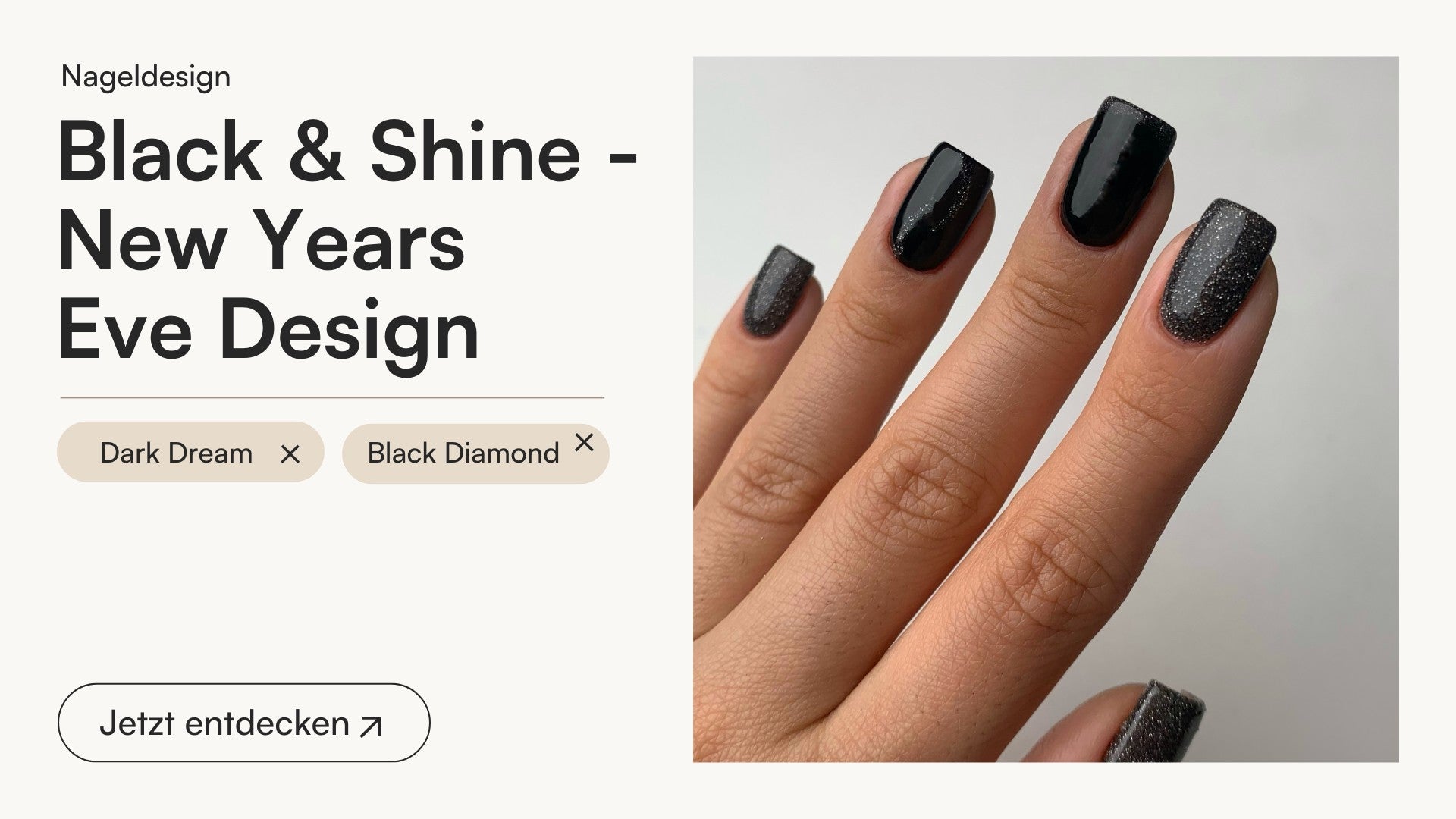 Black & Shine - New Years Eve Design - Doonails
