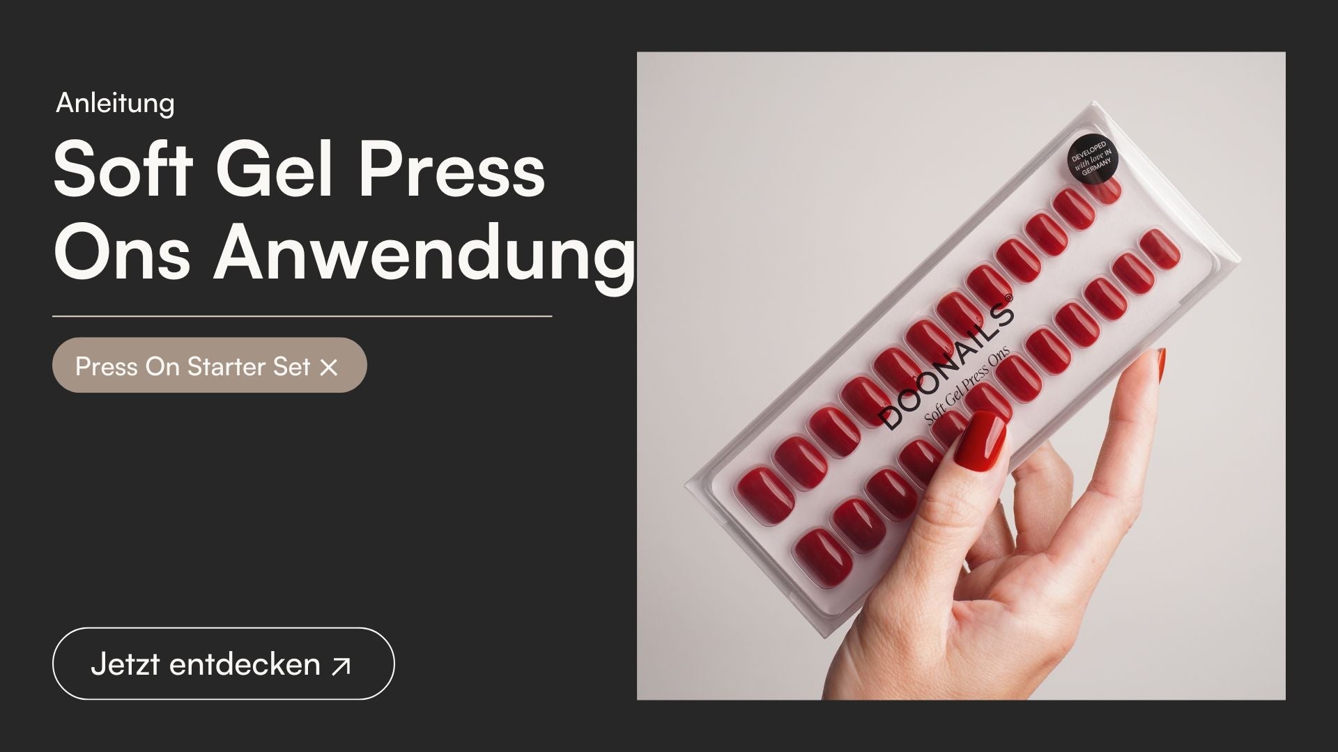 Soft Gel Press Ons Anwendung