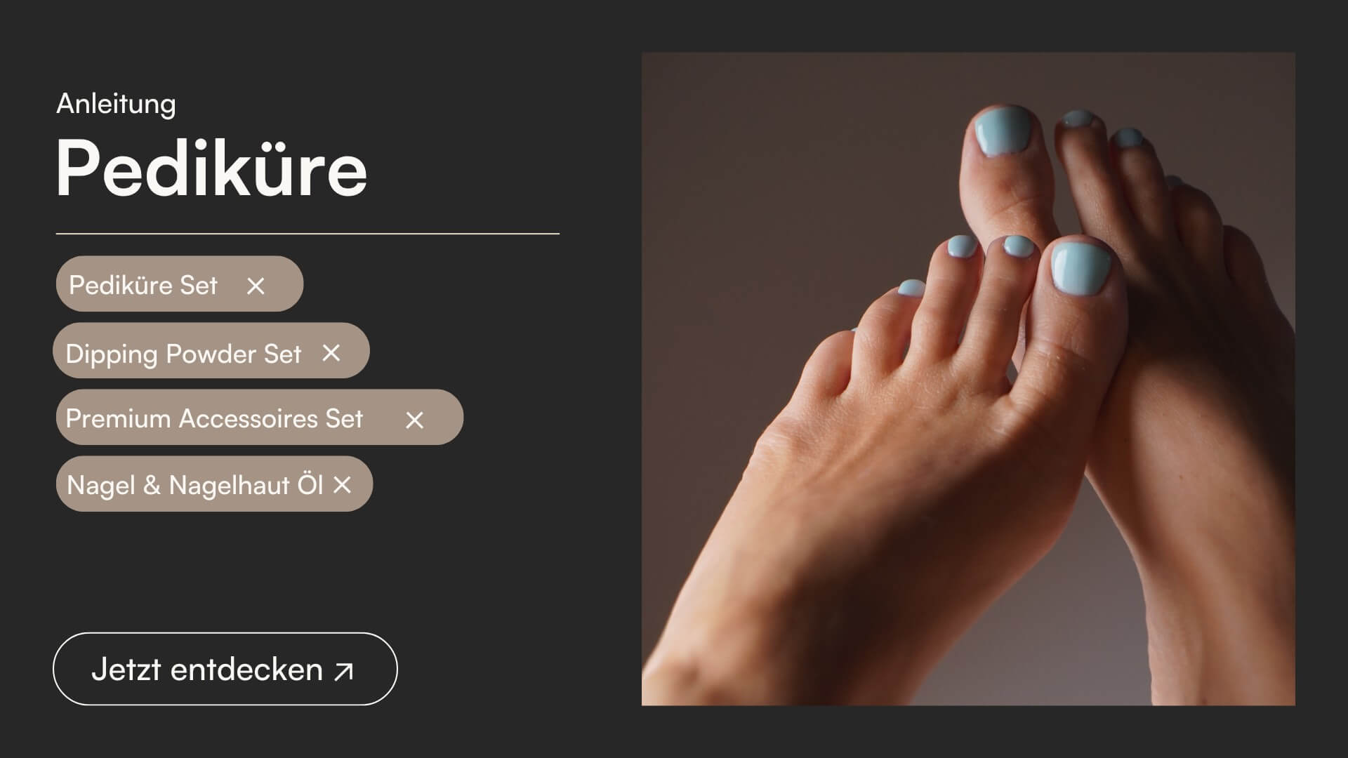 Dipping Powder Pediküre Anleitung - Doonails