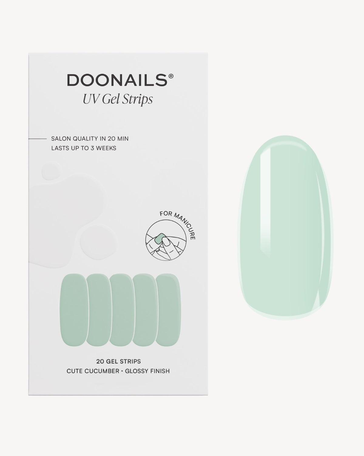 Cute Cucumber Gel Strips - Doonails