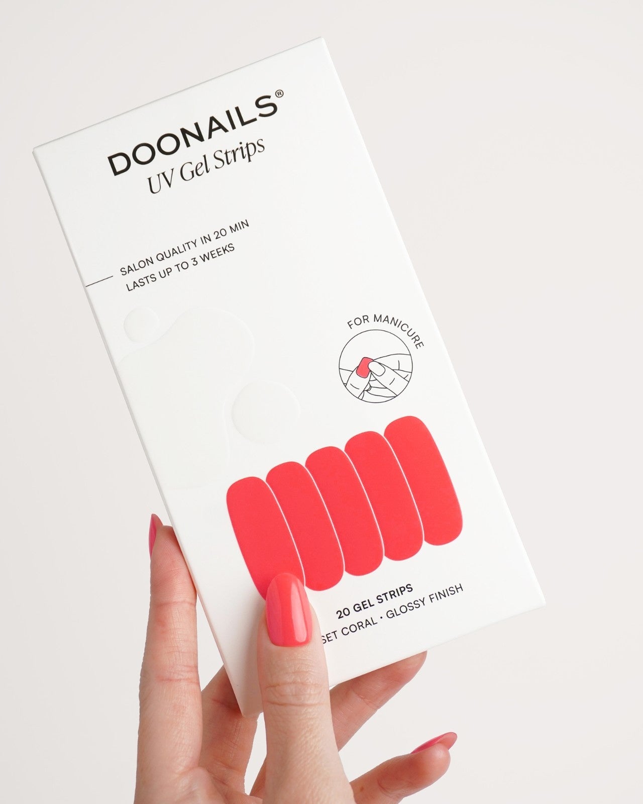 Sunset Coral Gel Strips - Doonails