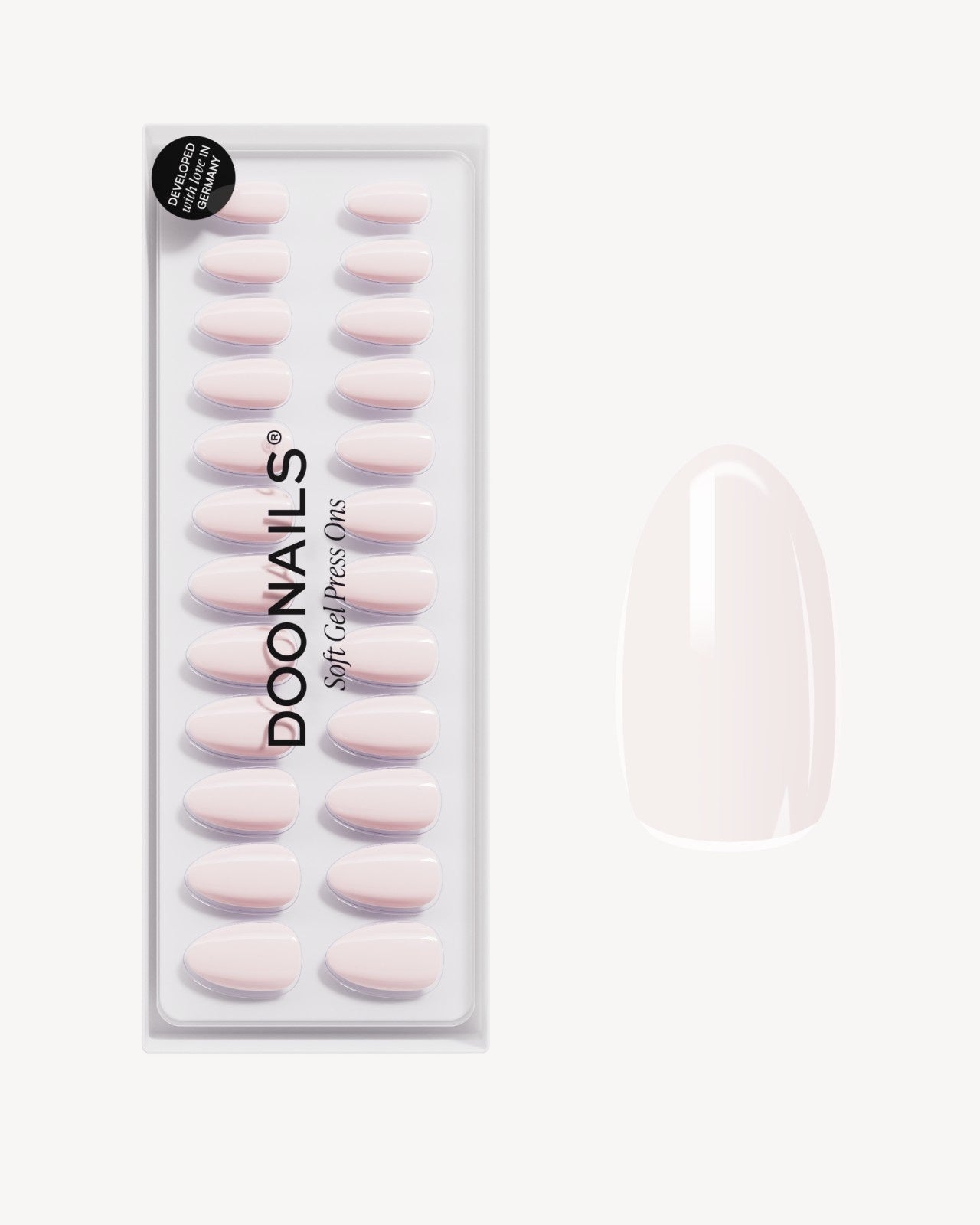 Pillow Talk Short Almond Soft Gel Press Ons - Doonails