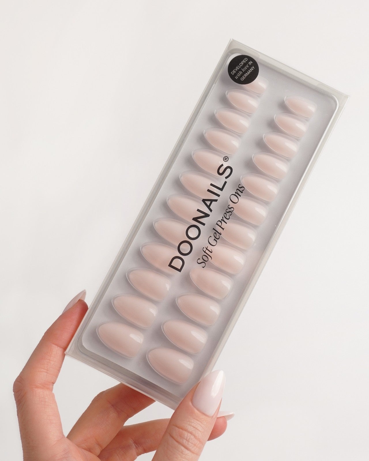 Pillow Talk Short Almond Soft Gel Press Ons - Doonails