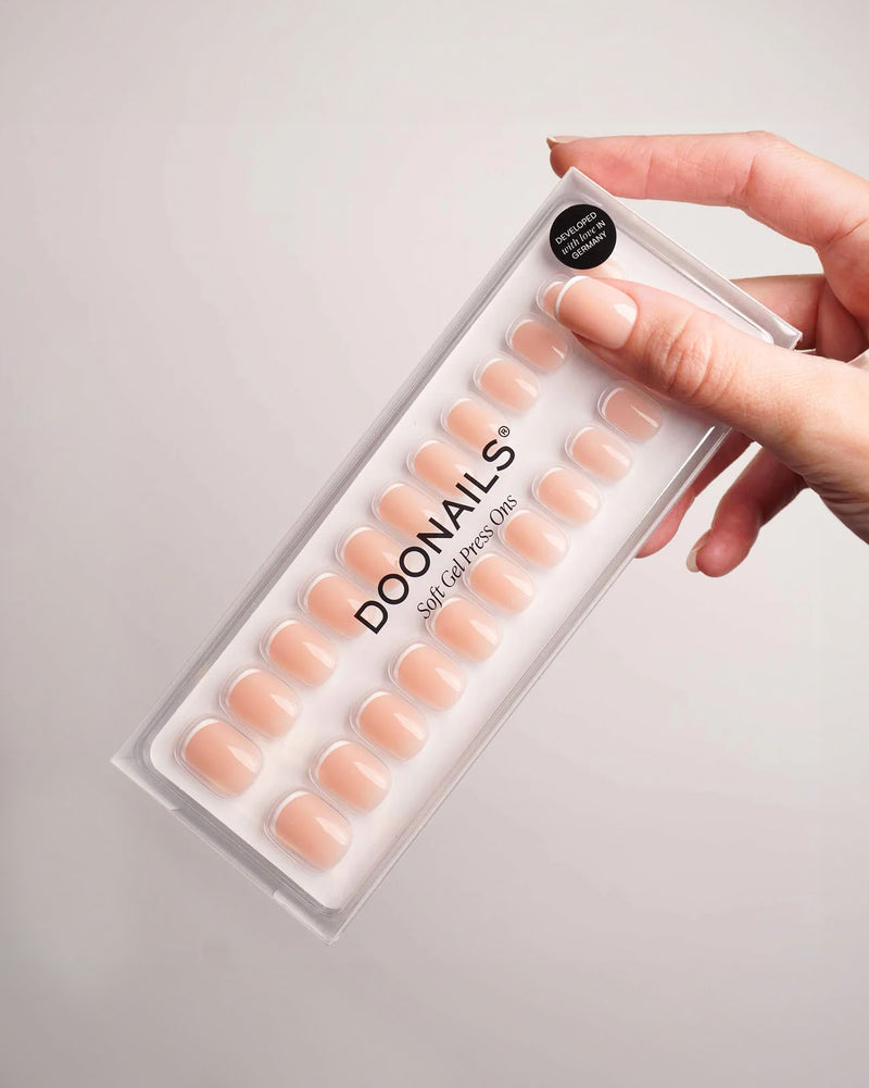 Classic French Extra Short Square Soft Gel Press Ons - Doonails