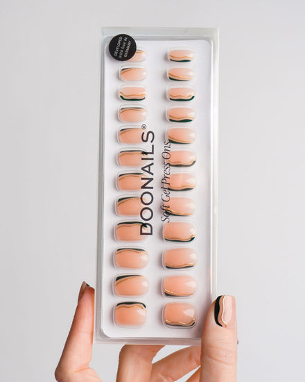 Gold Green Slate Swirl