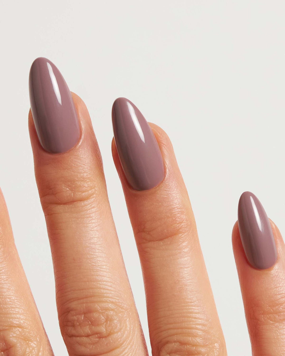 Silent Night Mauve Medium Almond Soft Gel Press Ons - Doonails