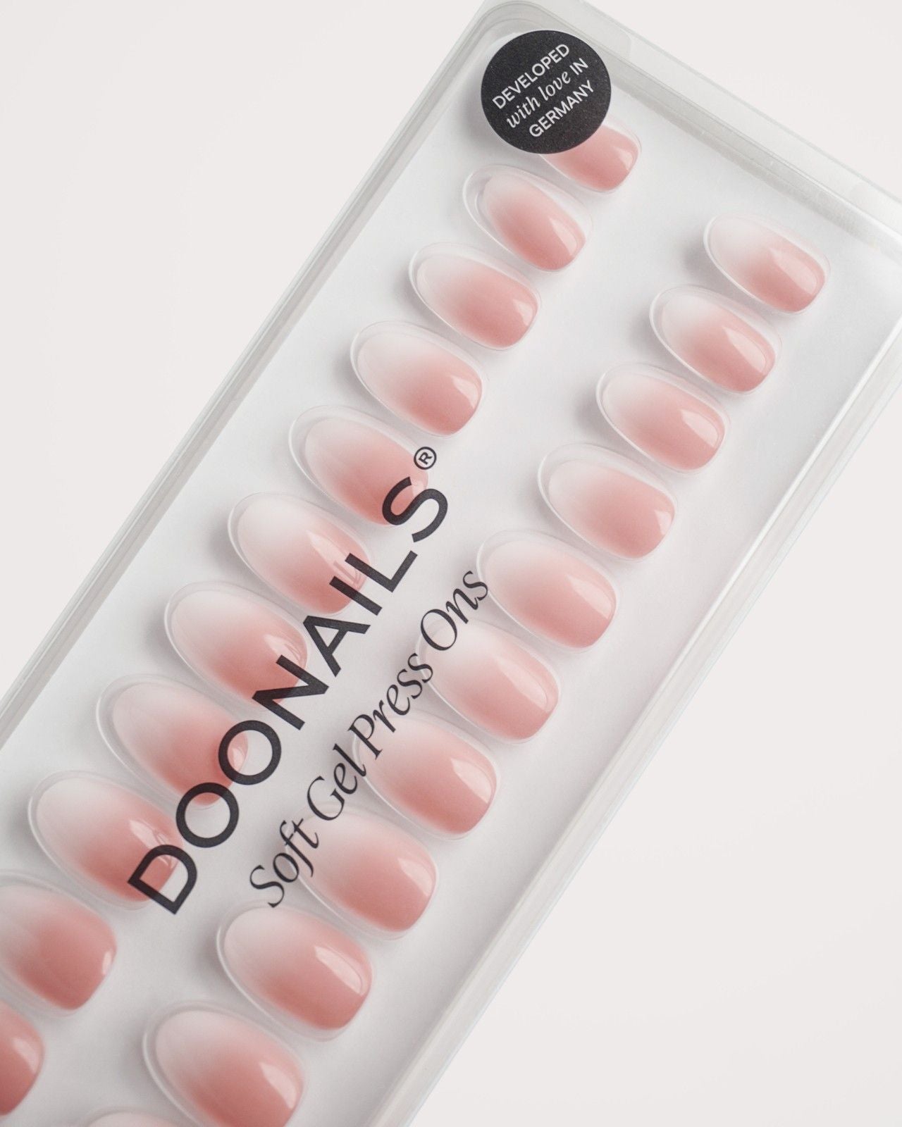 Babyboomer Soft Gel Press Ons Verpackung