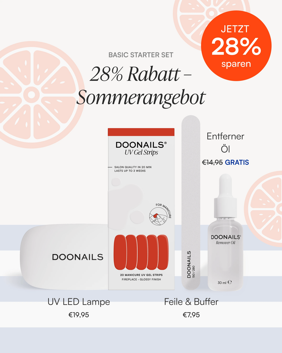 Sommer Starter Set - Gel Strips