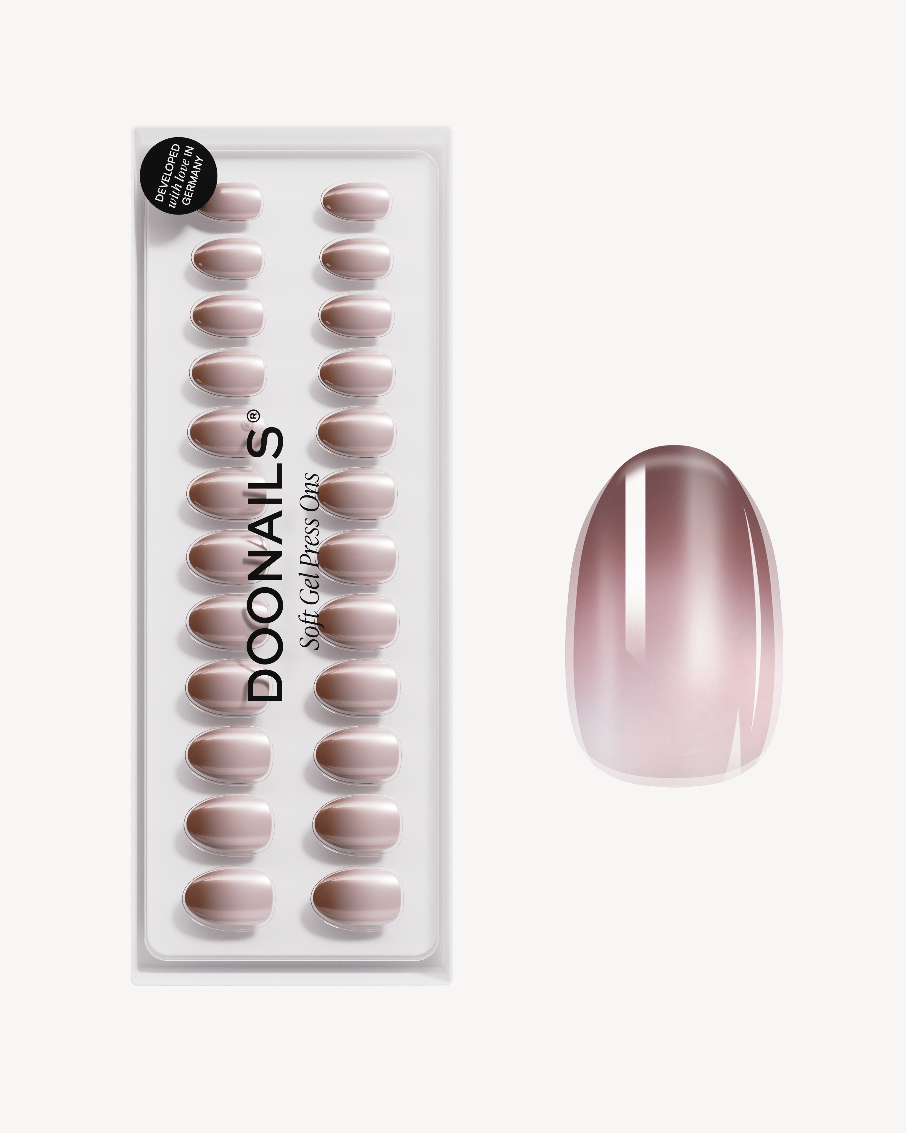 Brownie Short Round Soft Gel Press Ons - Doonails