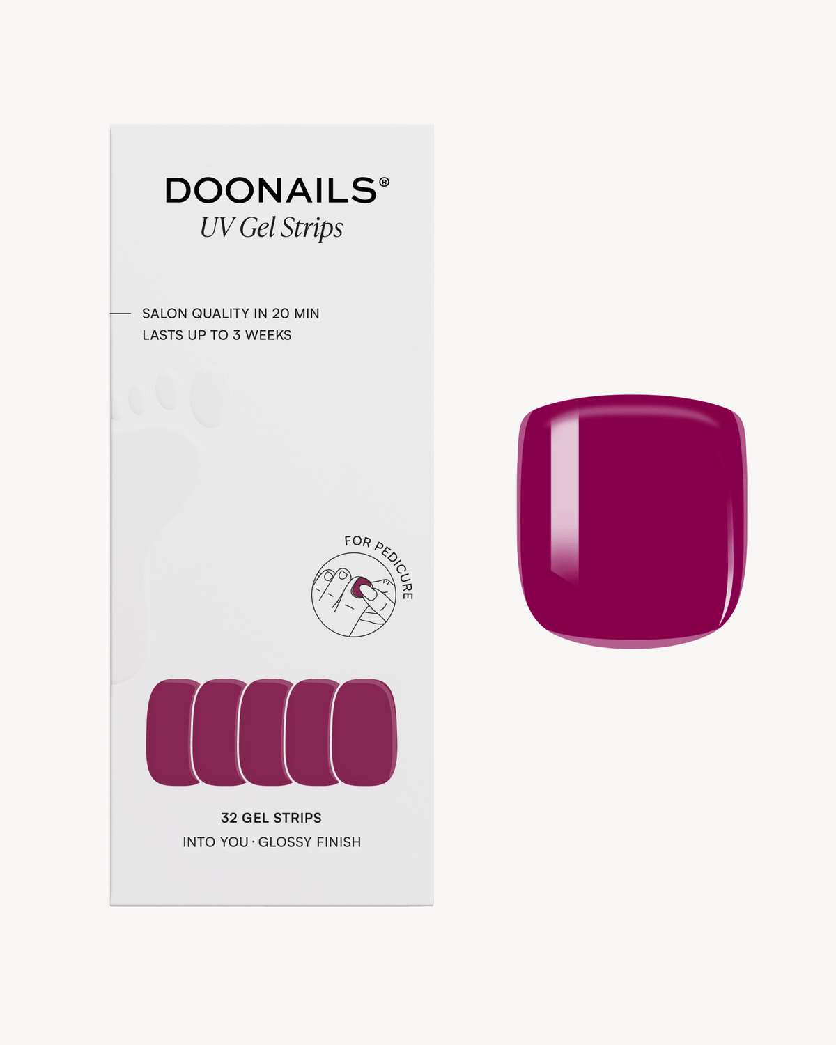 Into You Pediküre Gel Strips - Doonails