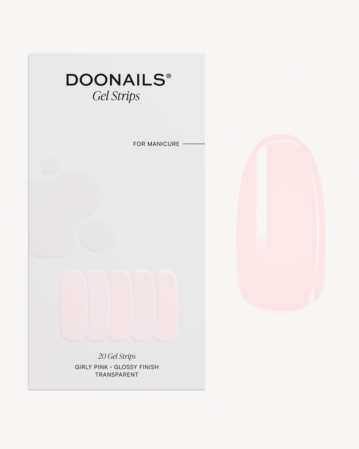 Girly Pink Gel Strips - Doonails