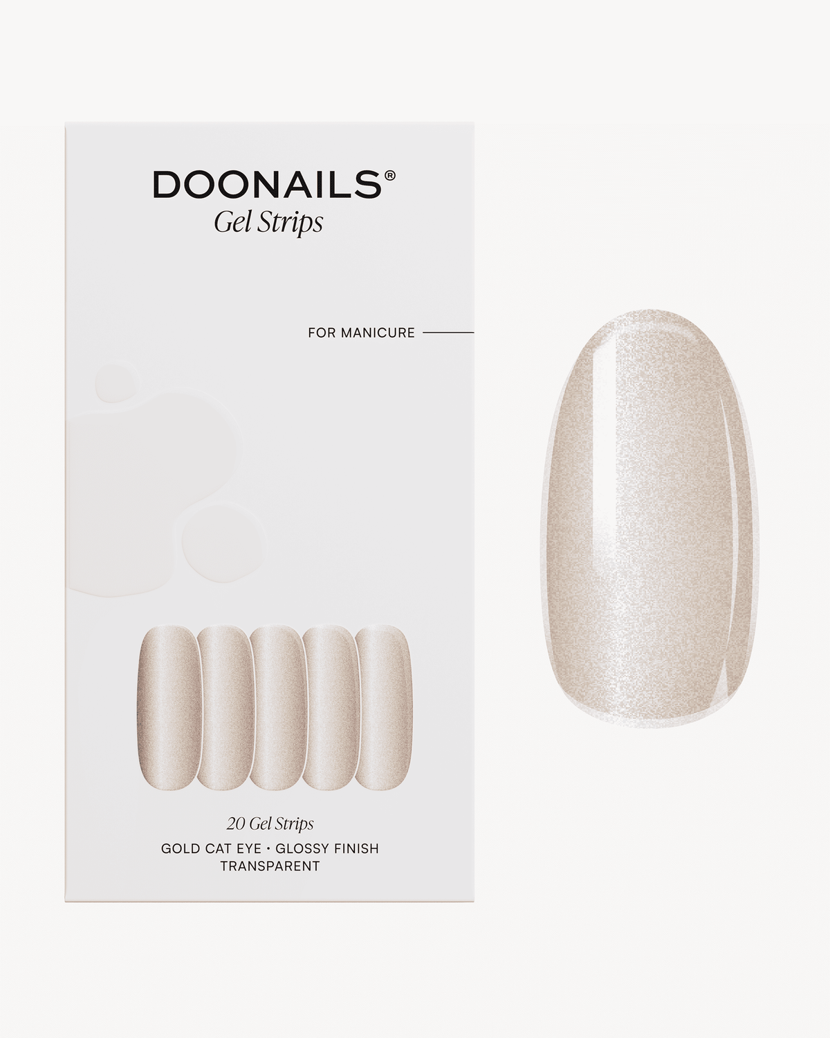 Gold Cat Eye Gel Strips - Doonails