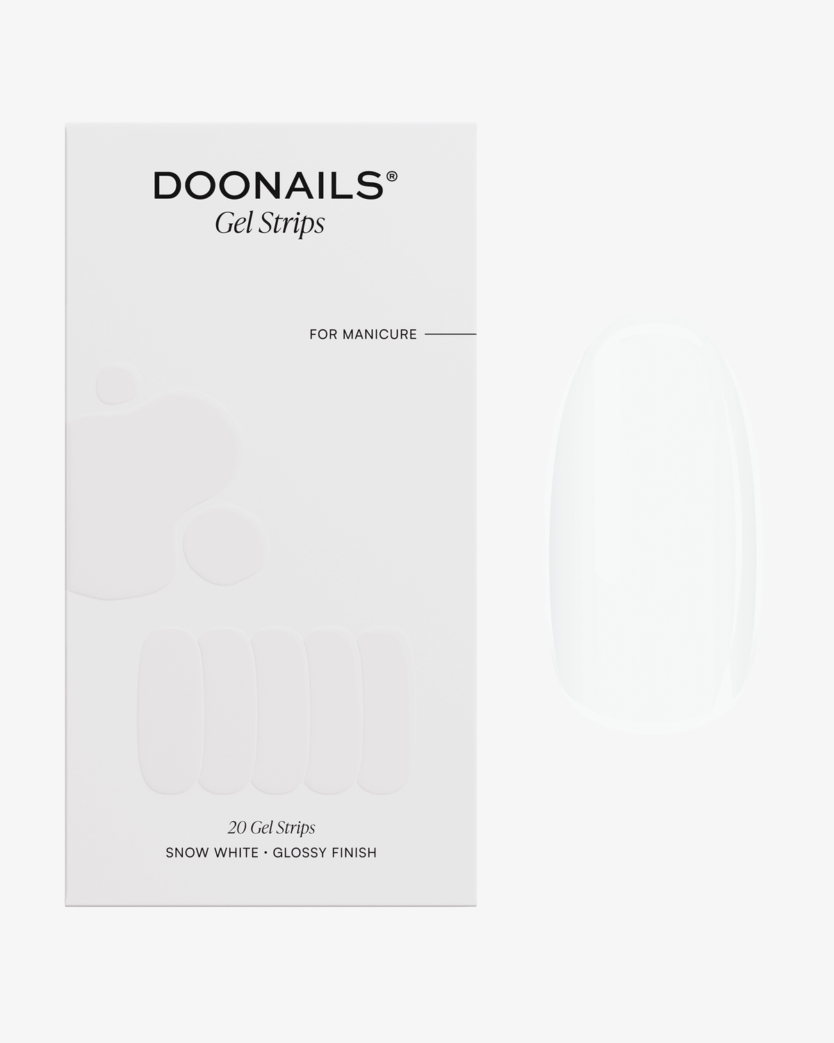 Snow White Gel Strips - Doonails
