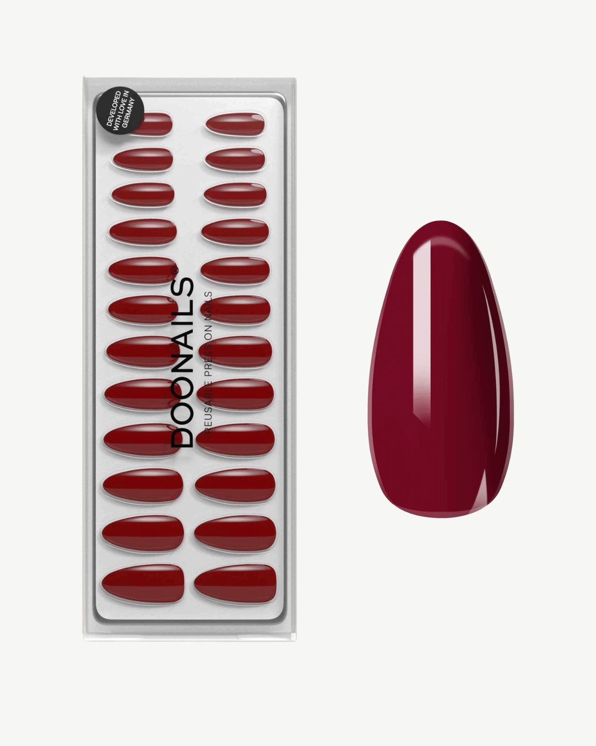 Love Paris Medium Almond Soft Gel Press Ons - Doonails