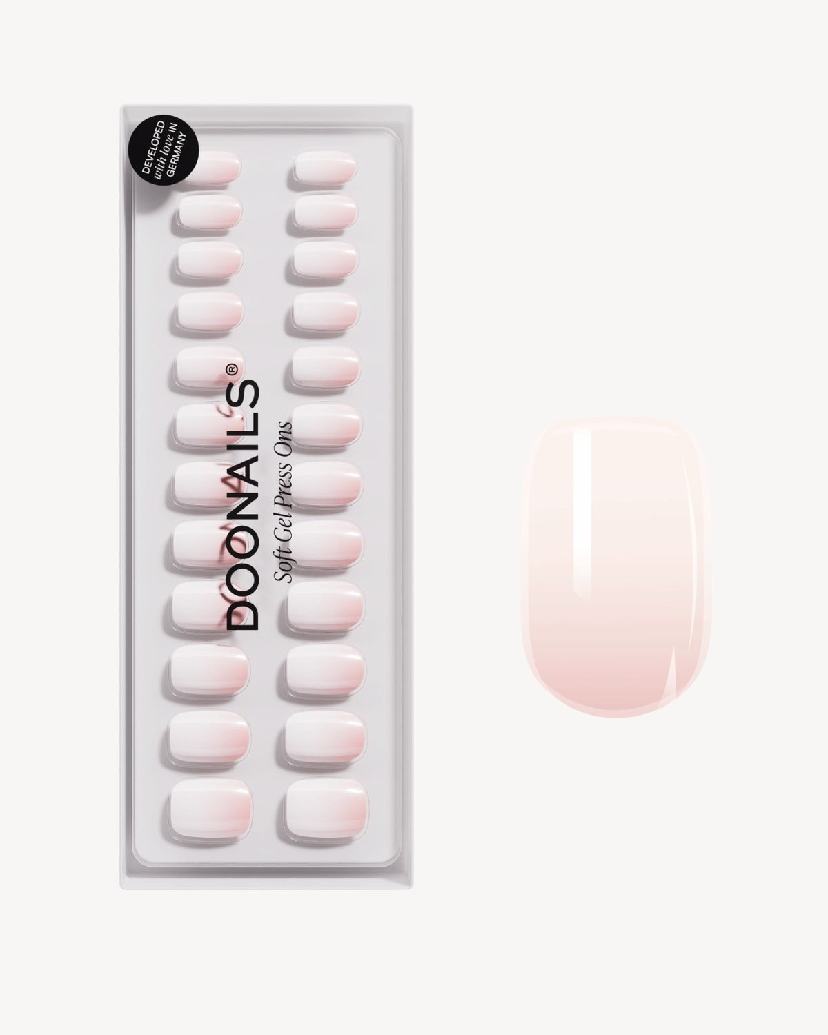 Babyboomer Short Square Soft Gel Press Ons - Doonails