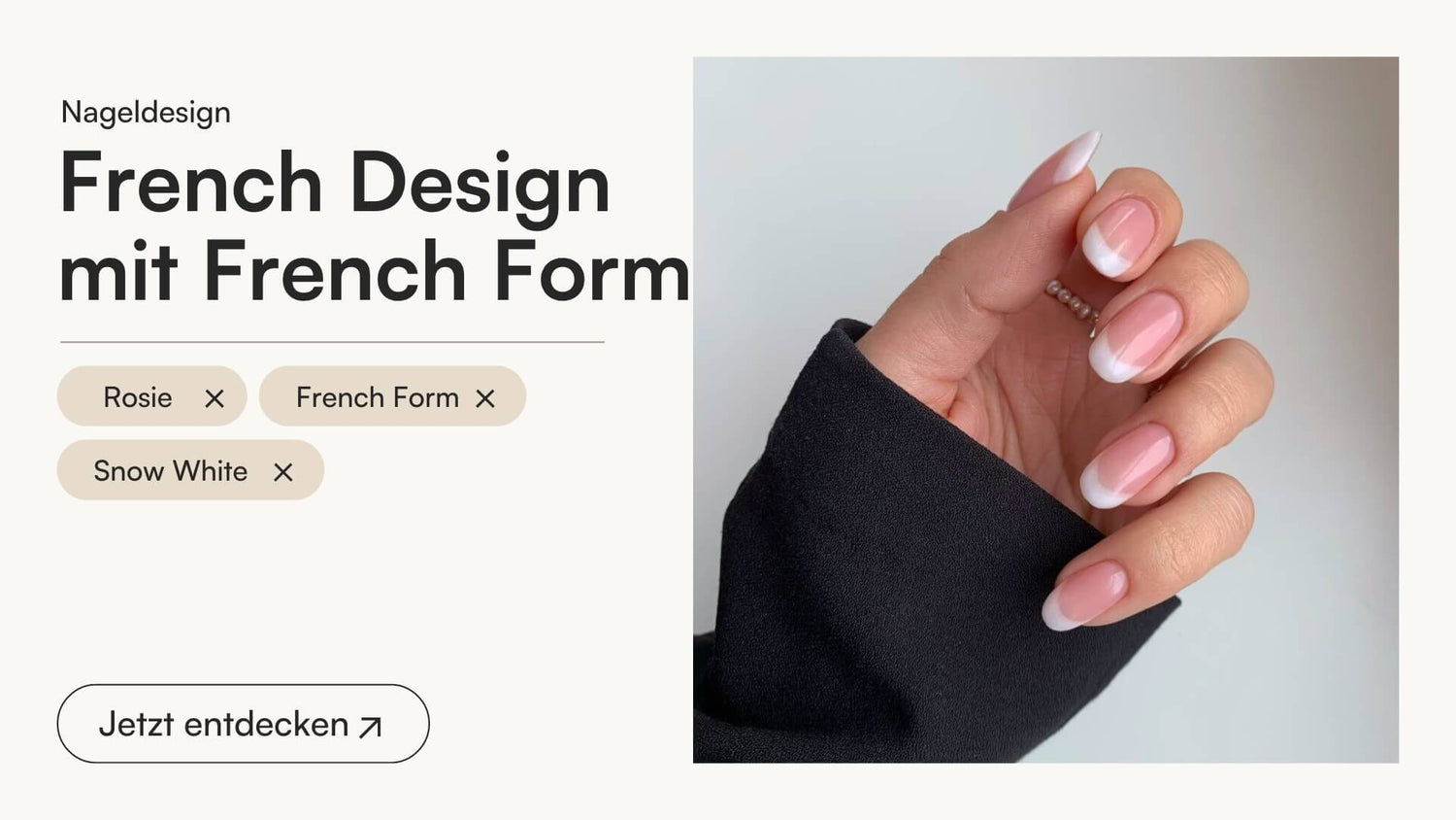 French-Design mit der French Maniküre Dipping Form