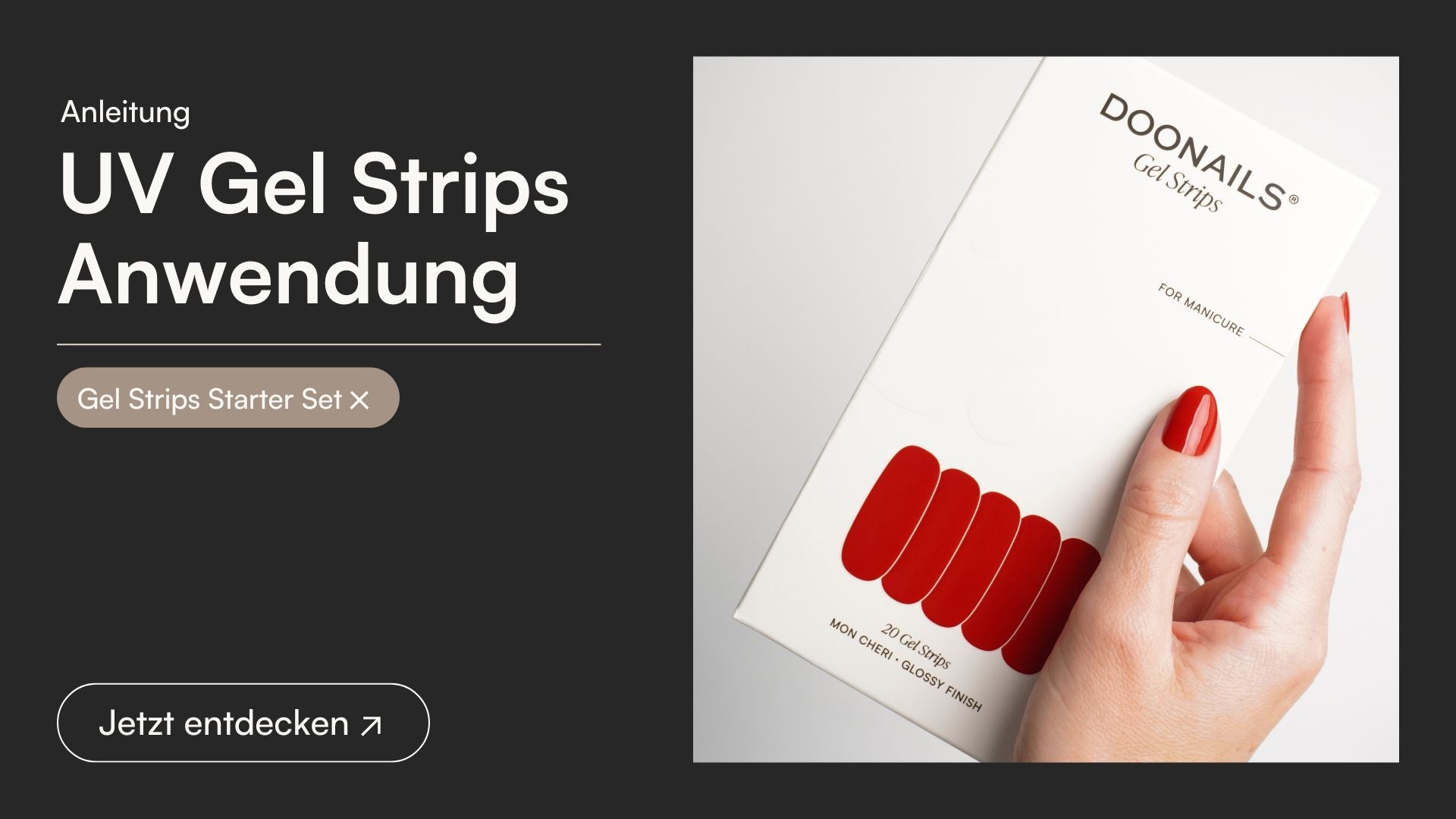 UV Gel Strips Anwendung