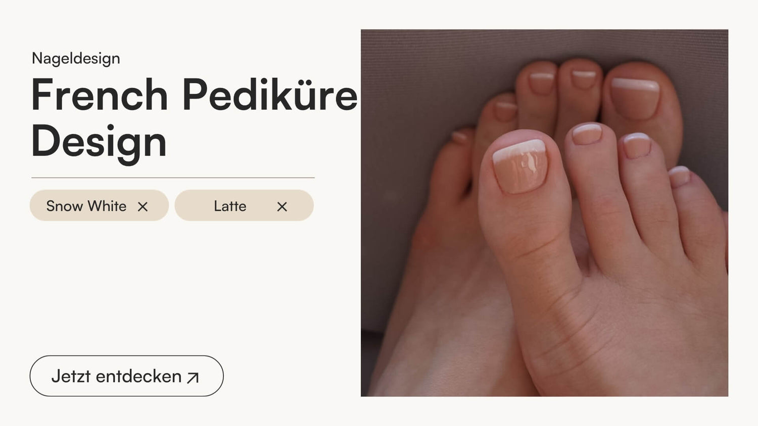 French Pediküre Design - Doonails