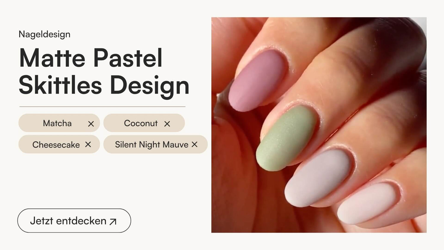 Matte Pastel Skittles Design