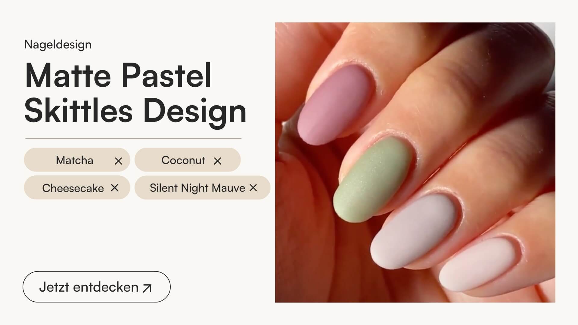 Matte Pastel Skittles Design