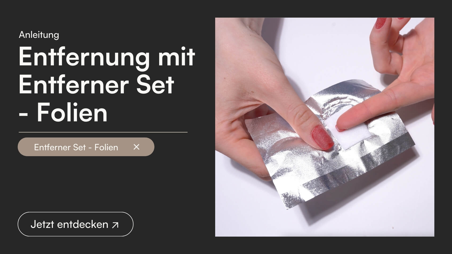 Dipping Powder Entfernen - Folien Methode