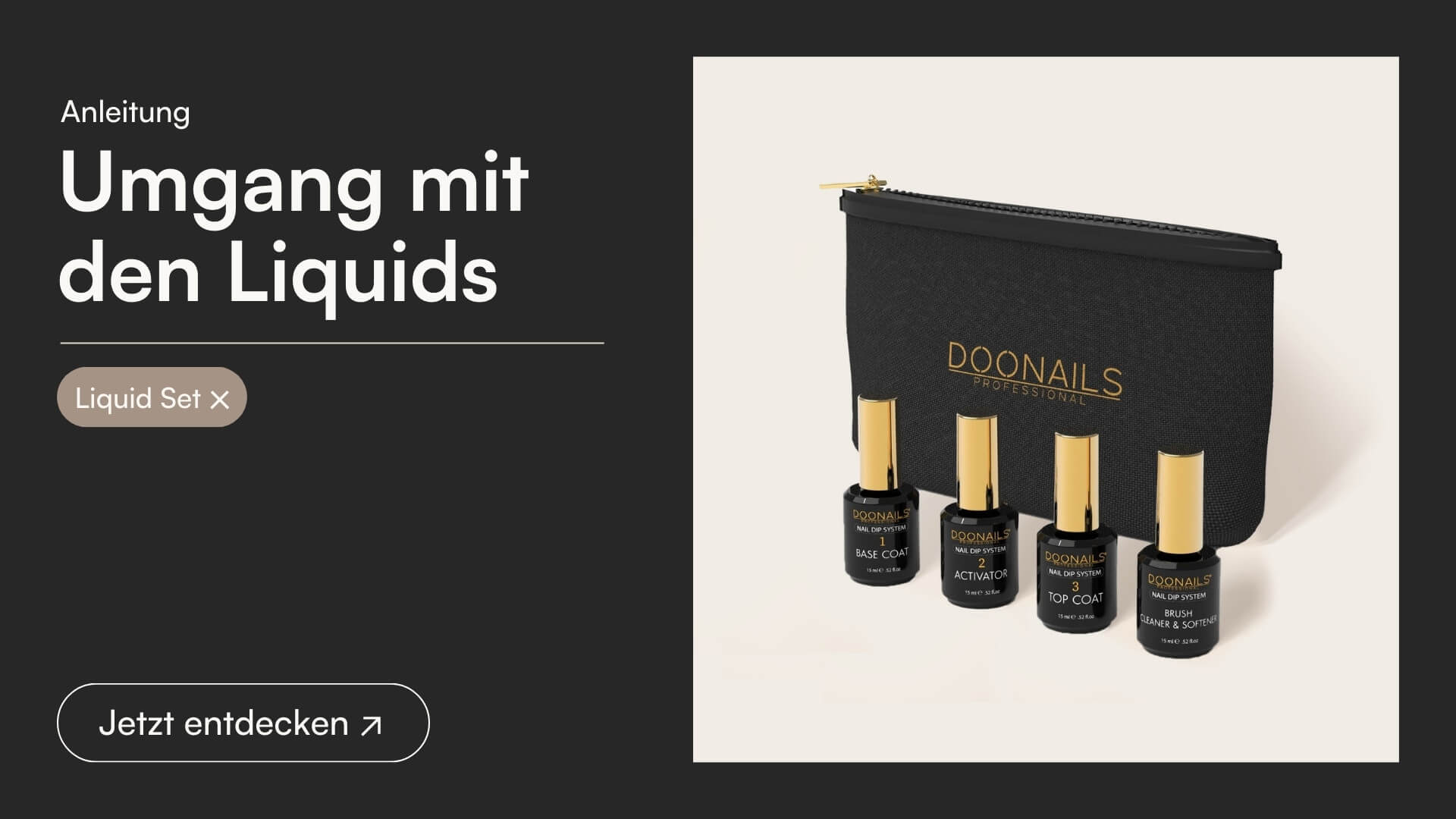 Dipping Powder Liquids Umgang