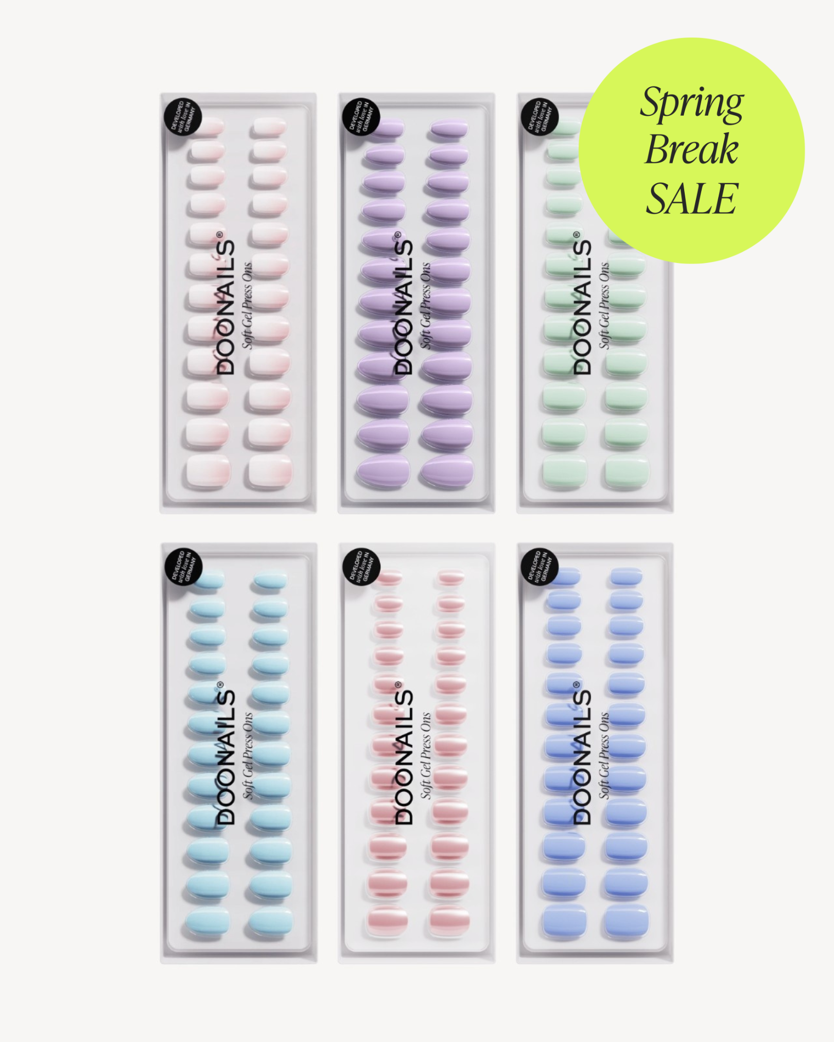 Farben Spar-Bundle - Soft Gel Press Ons
