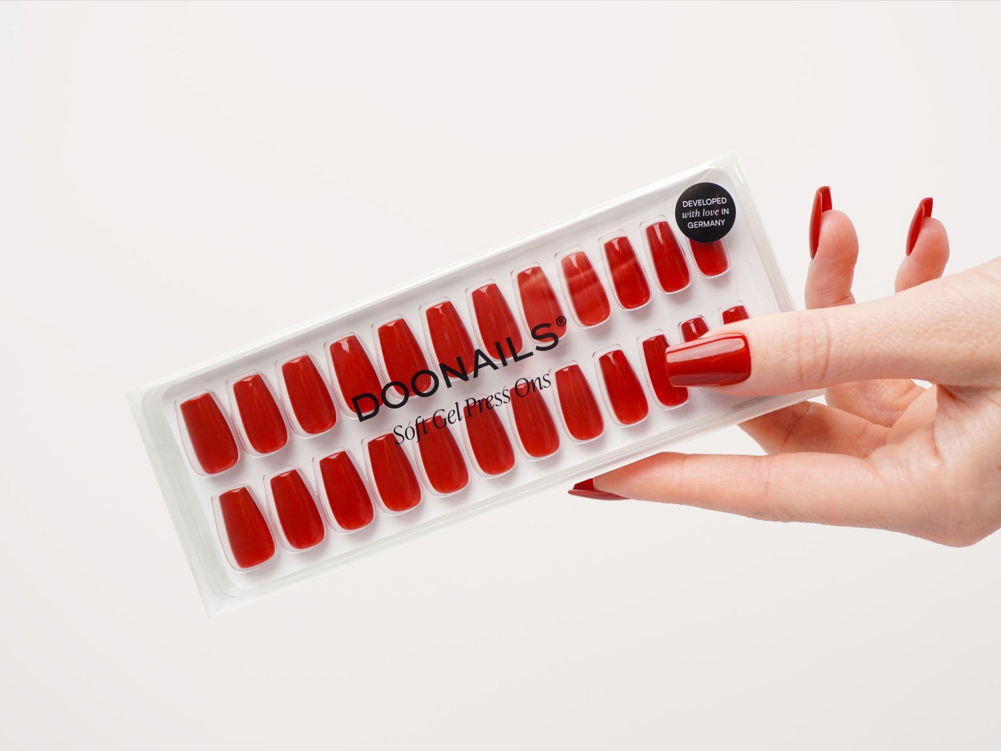 Coffin Soft Gel Press Ons in schwarz