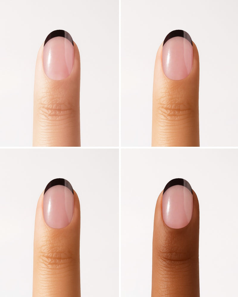 Black French Gel Strips - Doonails