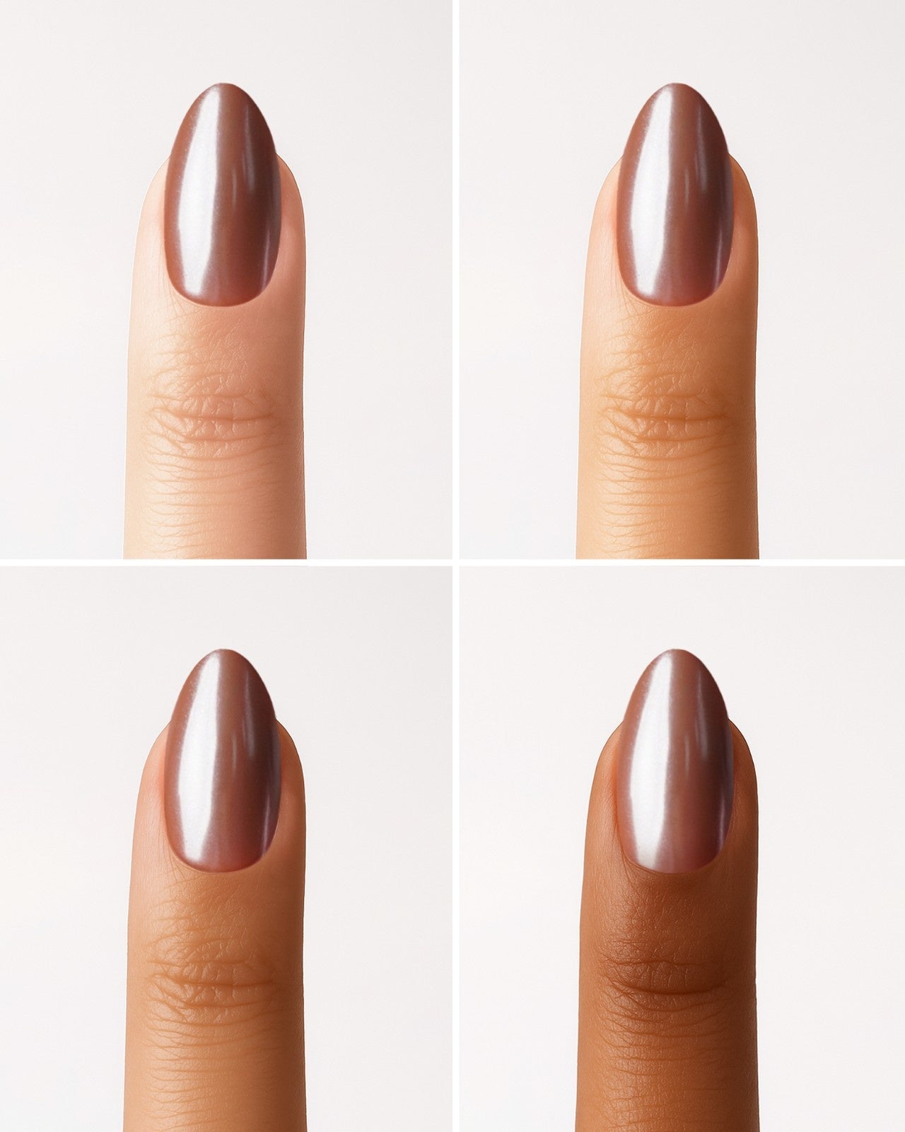 Glazed Chocolate Short Almond Soft Gel Press Ons