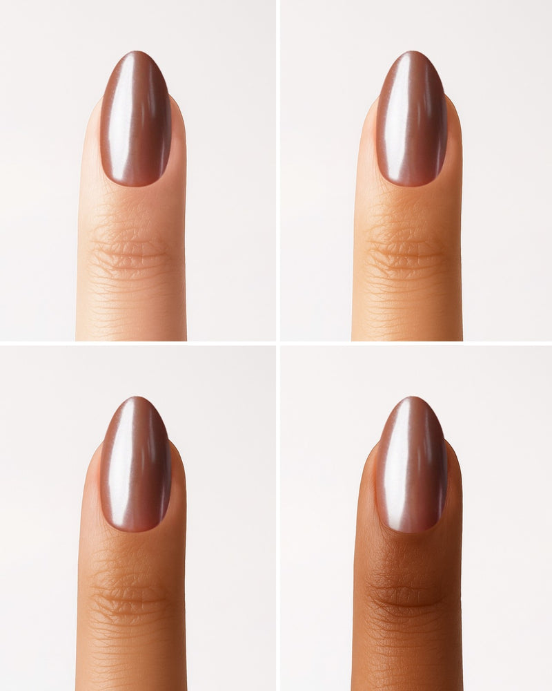 Glazed Chocolate Short Almond Soft Gel Press Ons - Doonails
