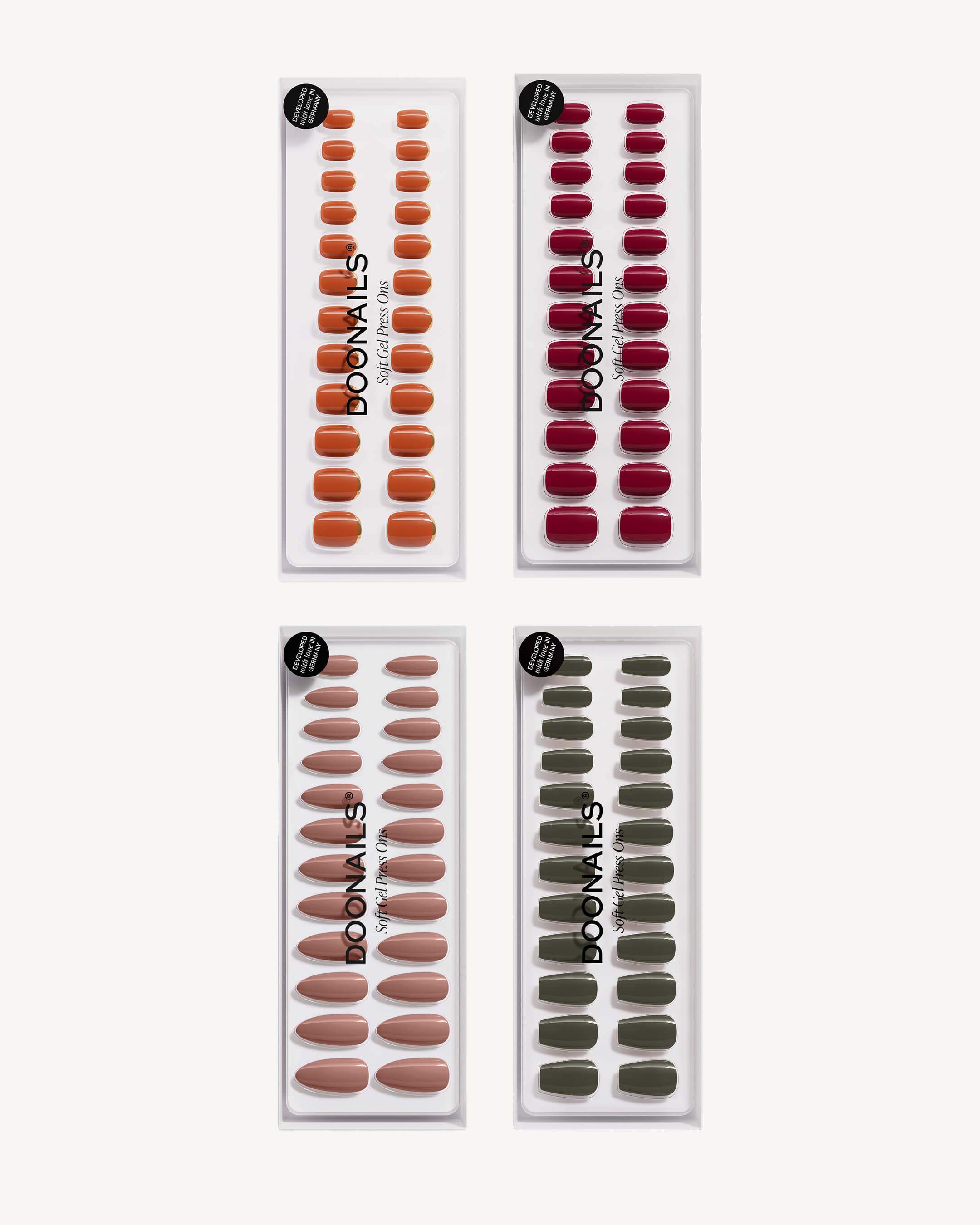 Farben Spar-Bundle - Soft Gel Press Ons