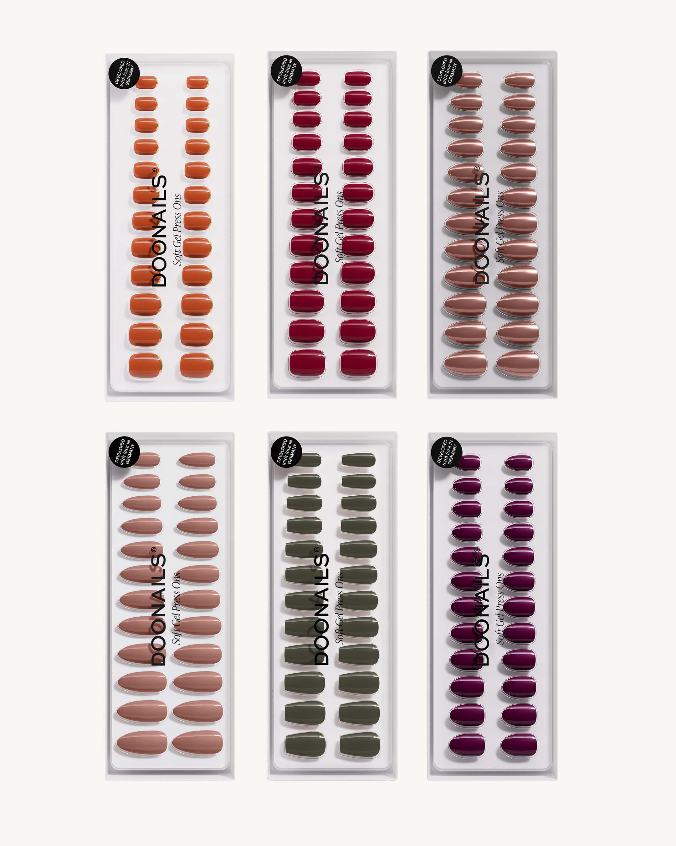 Farben Spar-Bundle - Soft Gel Press Ons