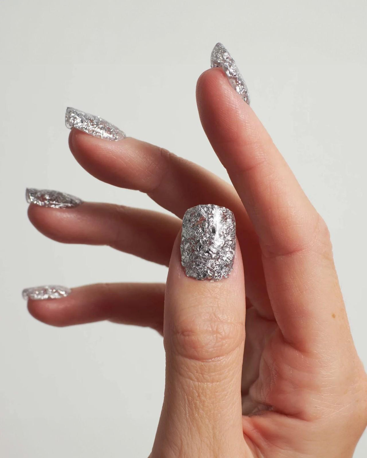 Silver Flakes Dipping Powder - Doonails