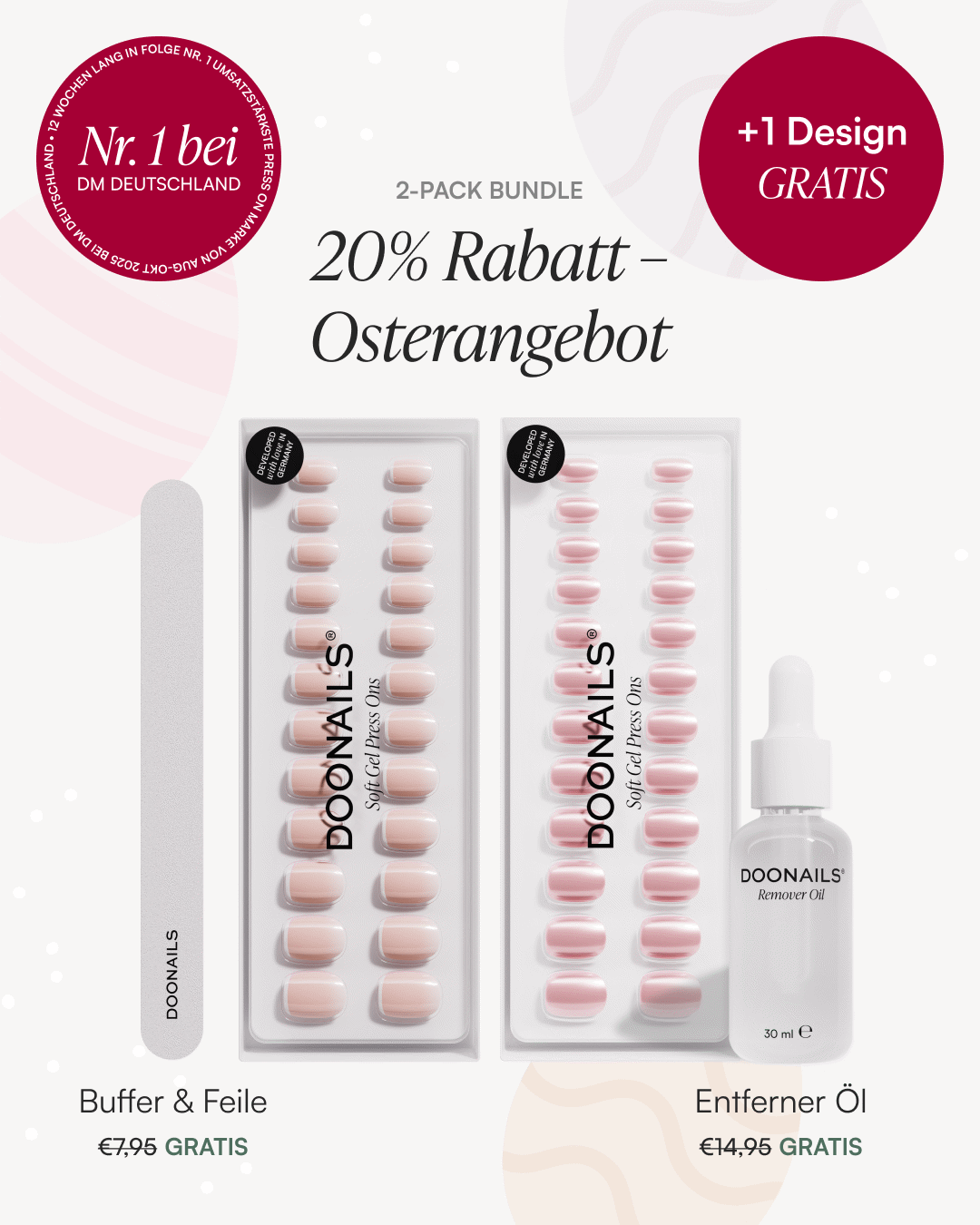 Oster Starter Set - Soft Gel Press Ons