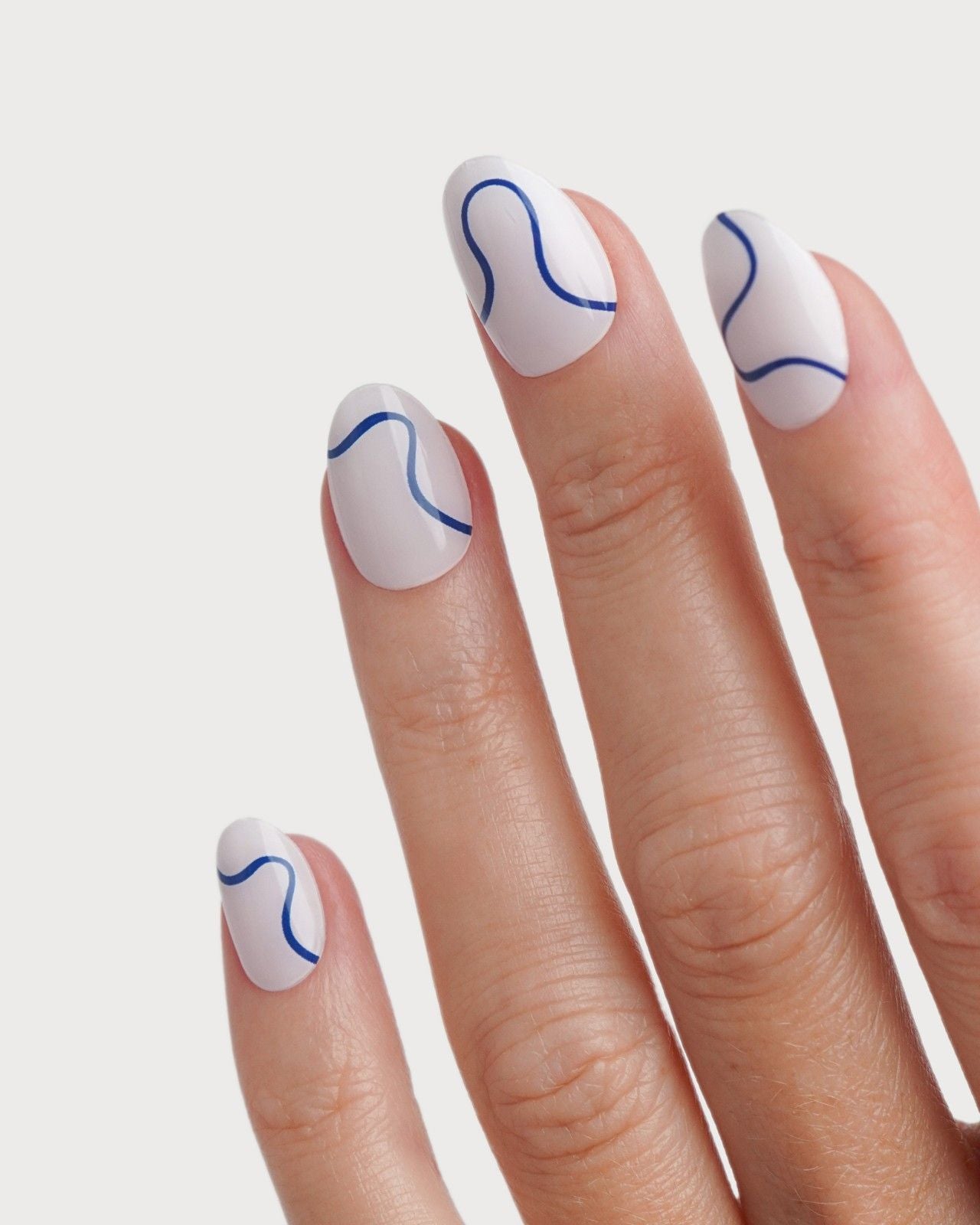 Blue Swirls UV Gel Strips