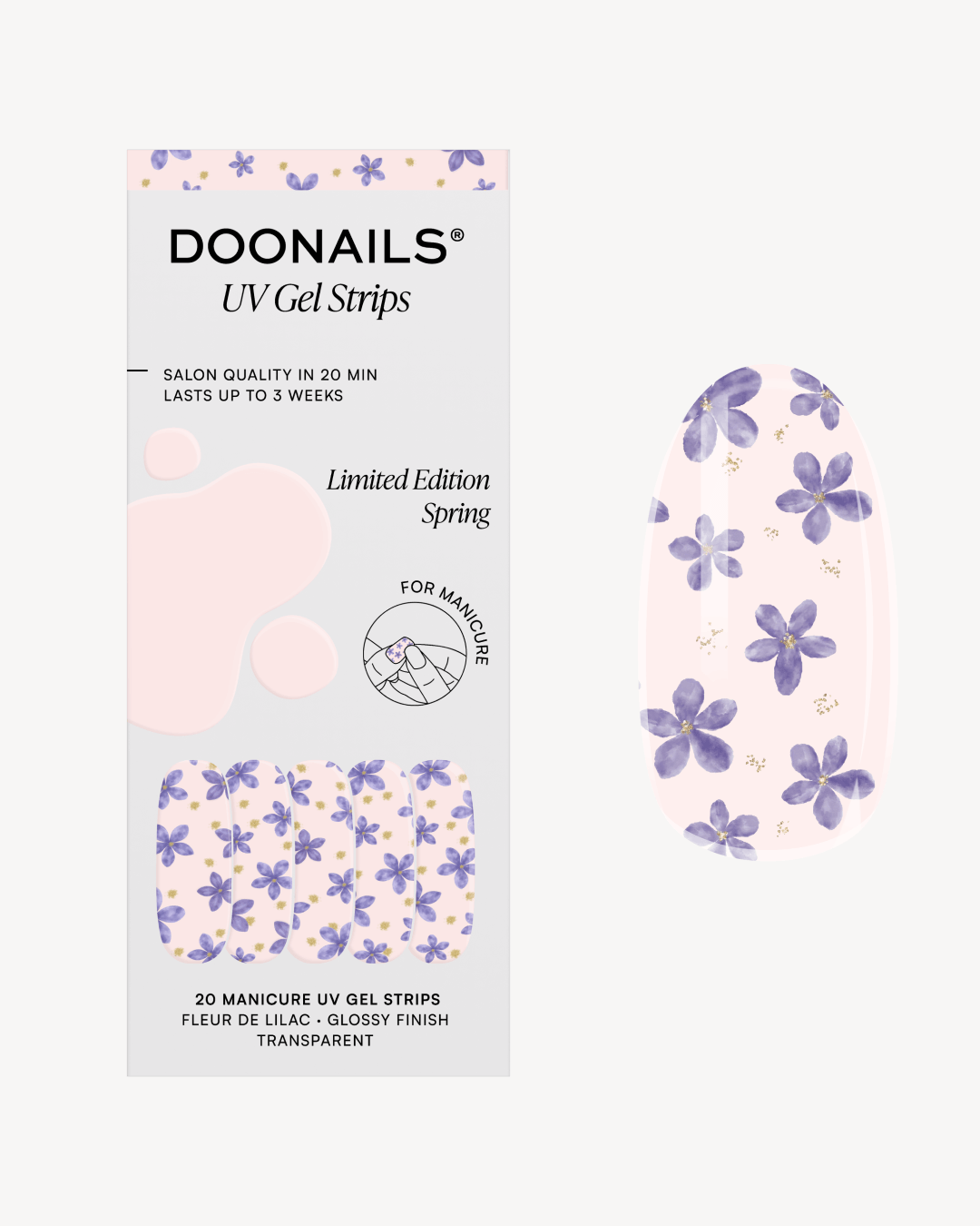 Limited Edition Fleur de Lilac Gel Strips