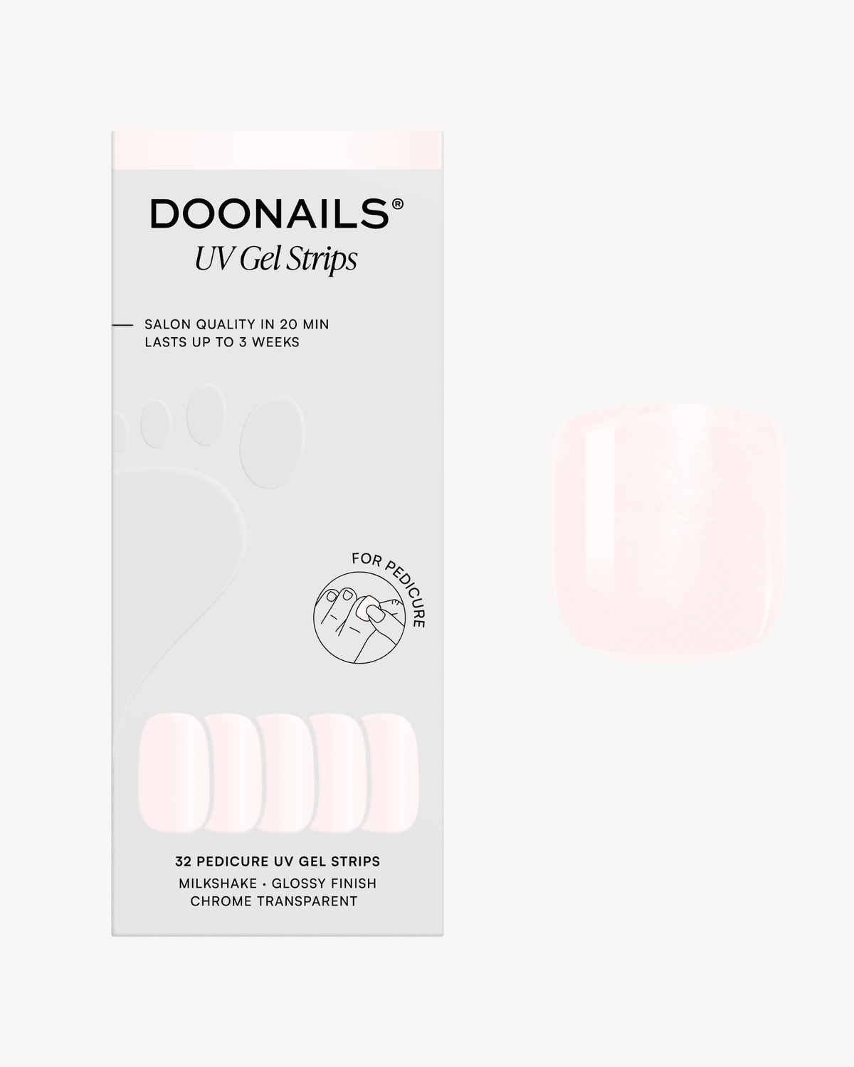 Milkshake Pediküre Gel Strips