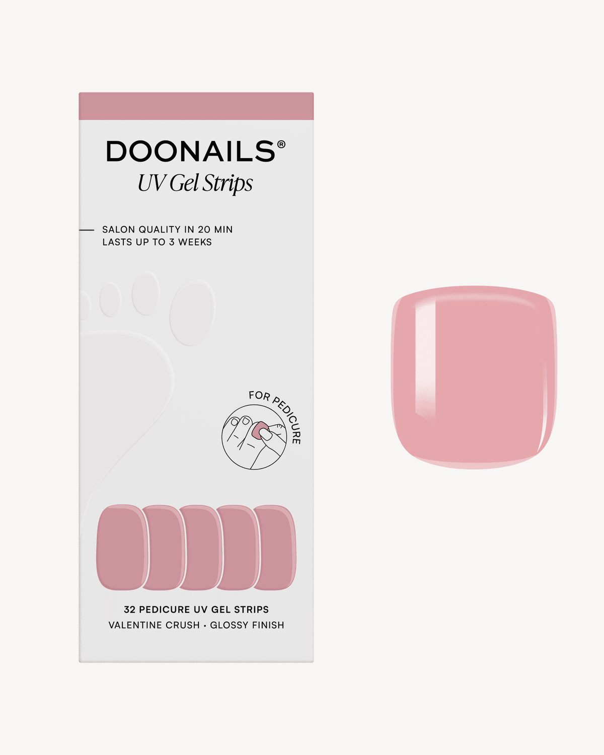 Valentine Crush Pediküre Gel Strips