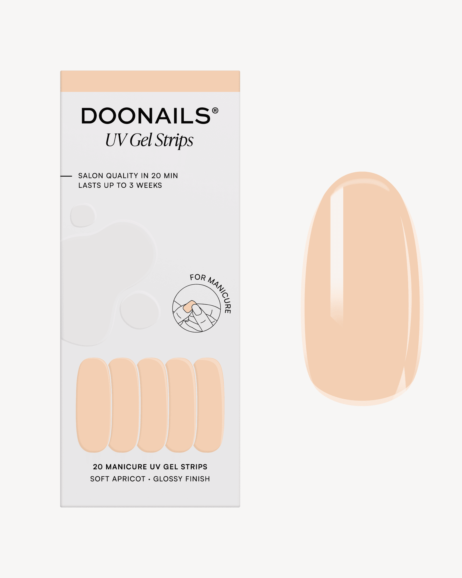 Soft Apricot Gel Strips