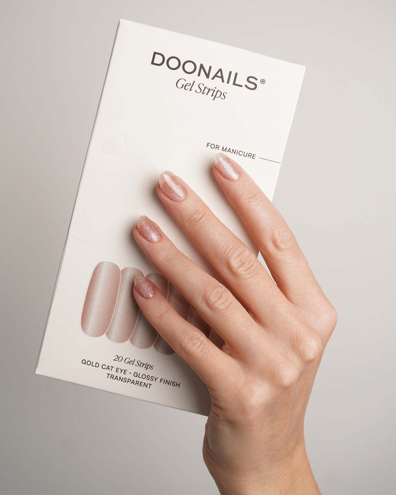 Gold Cat Eye Gel Strips - Doonails