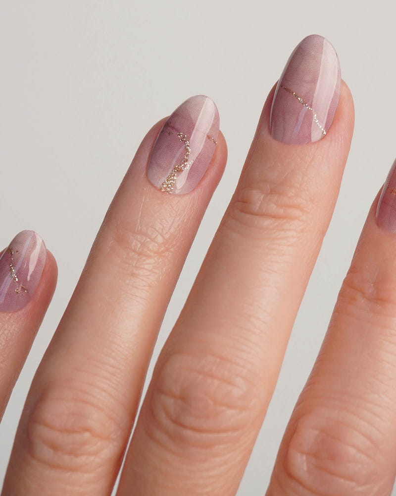 Rose Marble Gel Strips - Doonails