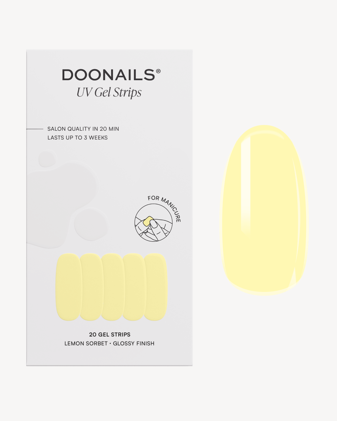 Lemon Sorbet UV Gel Strips