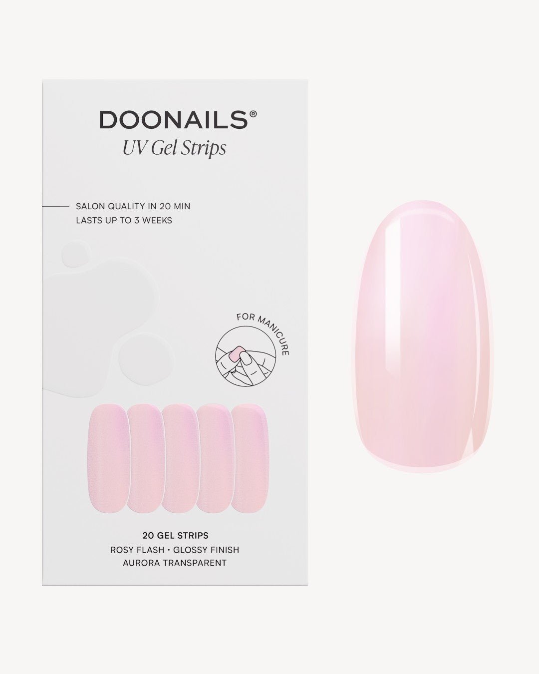 Rosy Flash Gel Strips - Doonails