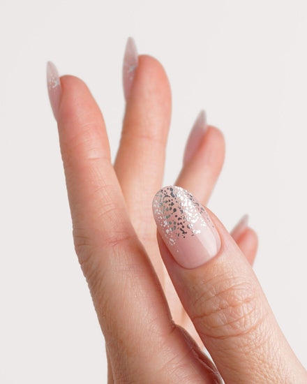 Silver Glitter Ombre