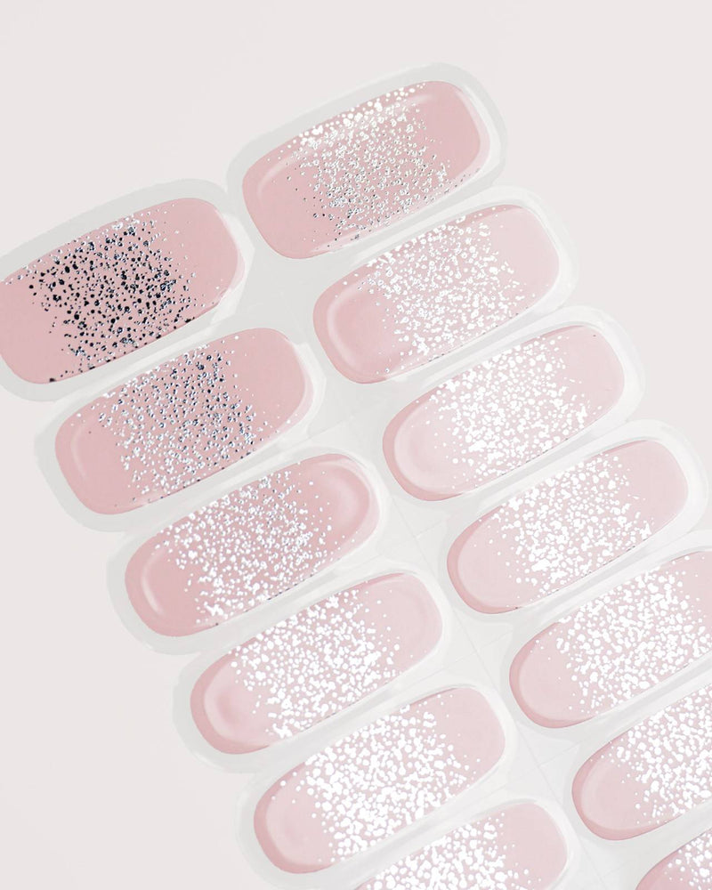 Silver Glitter Ombre Gel Strips - Doonails
